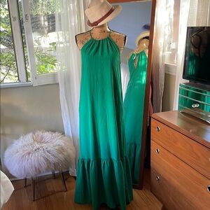 Banana Republic Green Maxi Dress